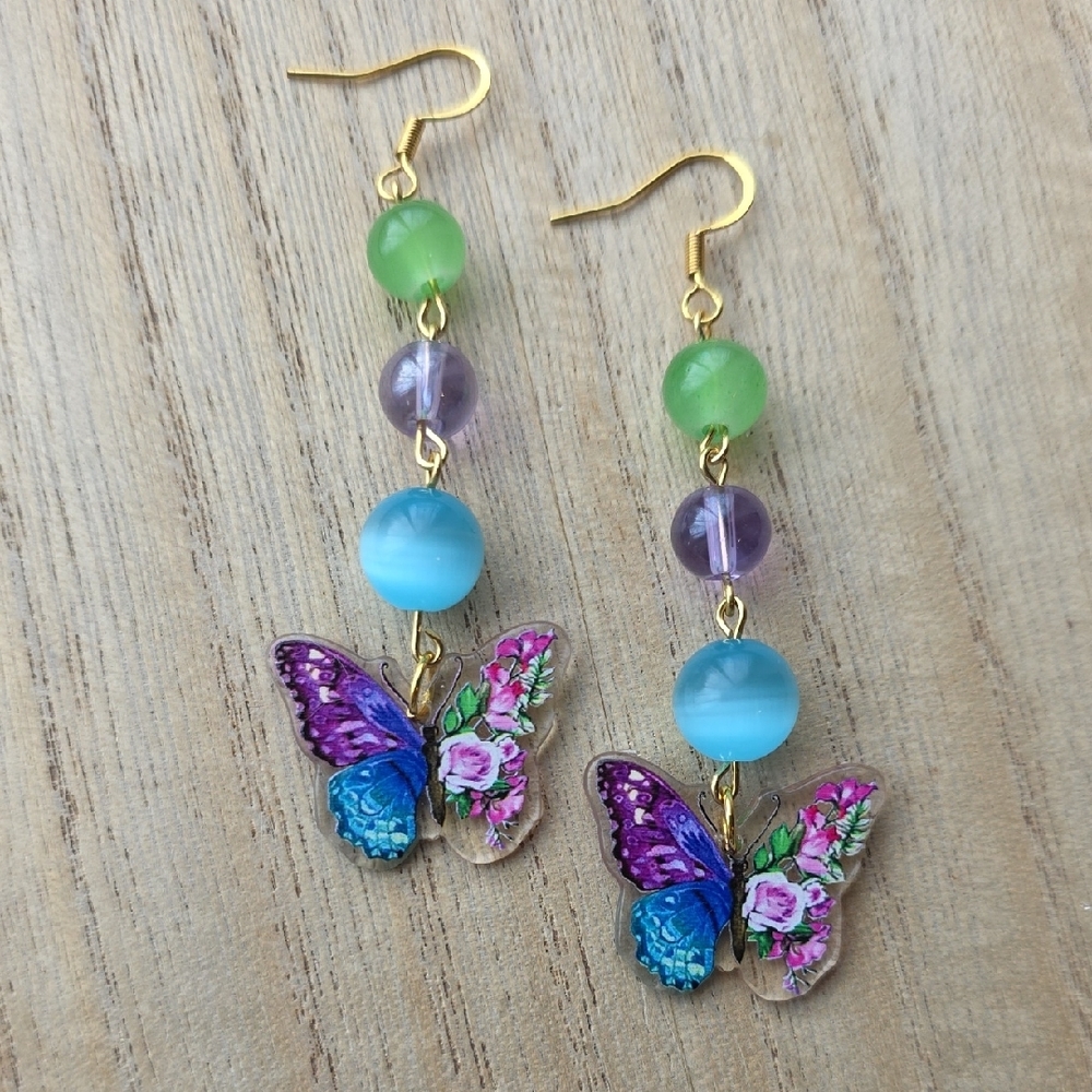 Butterfly Earrings Handmade